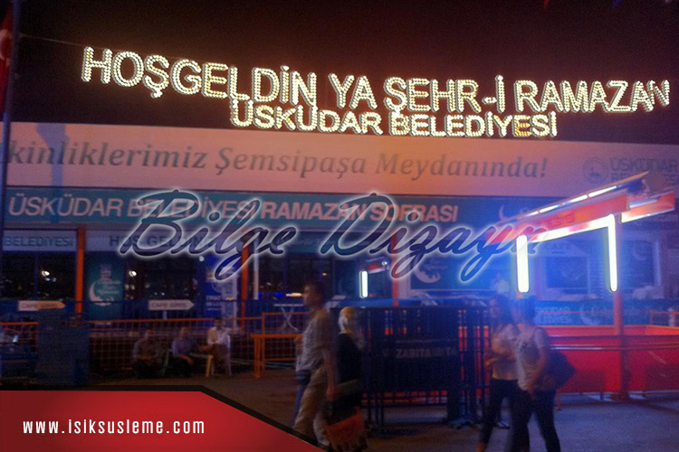 Led Işık Yazı Belediye Süsleme - Bilge Design -